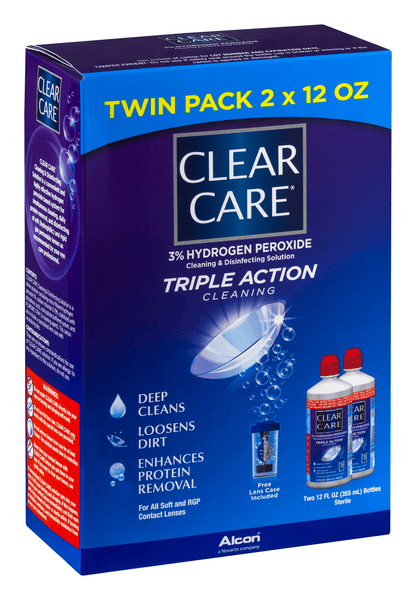 Clear Care Triple Action Cleaning & Disinfecting Solution For