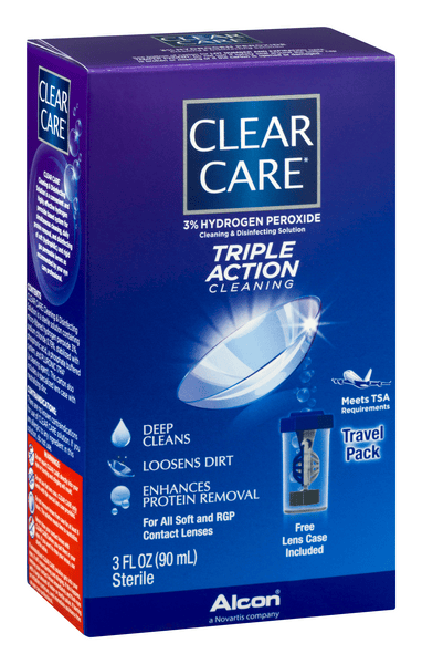 Clear Care Cleaning & Disinfecting Solution Triple Action Cleaning