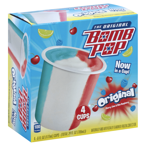 The Original Bomb Pop Original Frozen Confection 4-6 Fl. Oz. | Hy