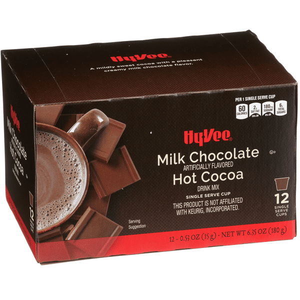 cocoaさん専用 Hy-Vee Milk Chocolate Flavor Hot Cocoa Single Serve Cups 12-.53 oz