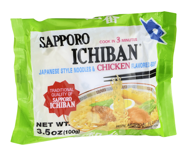 Sapporo Ichiban Japanese Style Chicken Flavored Noodles & Soup 3.5