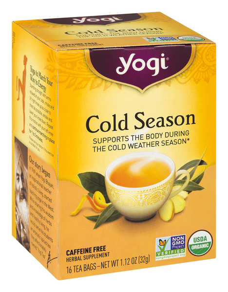 Yogi Organic Caffeine Free Cold Season Tea 16Ct Bags | Hy-Vee