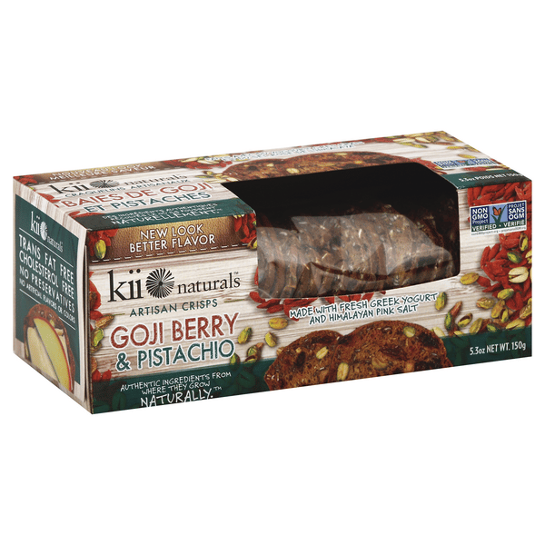 KII Naturals Artisan Crisps, Goji Berry & Pistachio | Hy-Vee