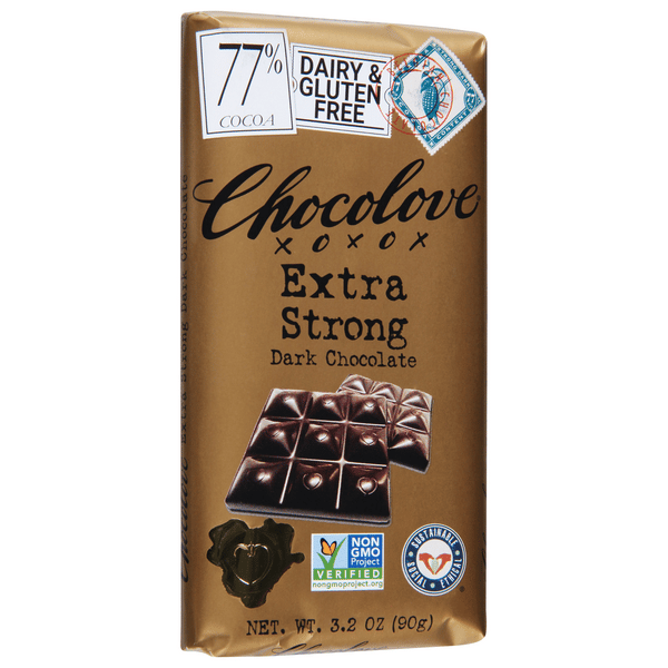 Chocolove Extra Strong Dark Chocolate 3.2 oz | Hy-Vee Aisles