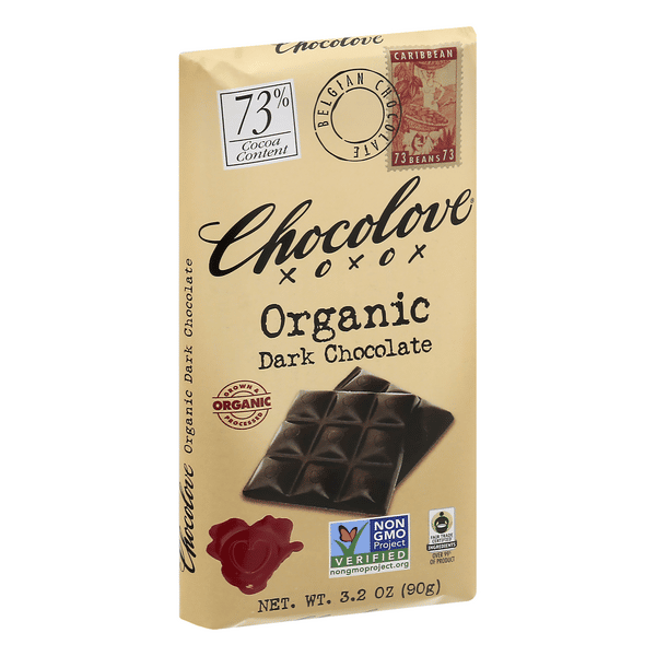 Chocolove 73% Cocoa Organic Dark Chocolate 3.2 oz | Hy-Vee Aisles