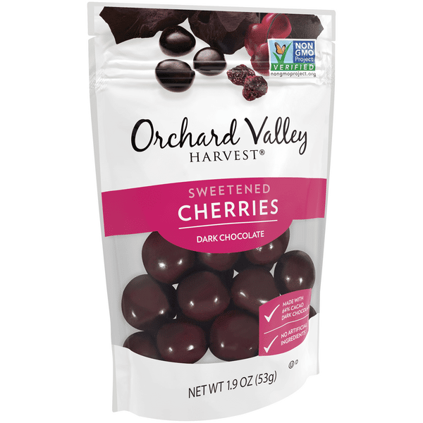 chaerry ページ Orchard Valley Harvest Dark Chocolate Sweetened Cherries | Hy-Vee