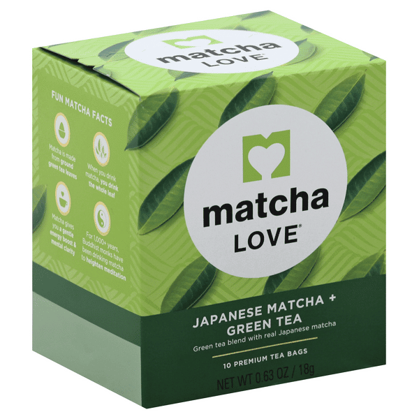 Matcha Love Japanese Green Tea with Real Matcha, 10Ct Bags | Hy