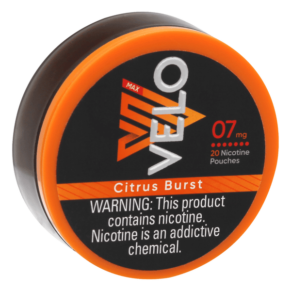 Velo Max Nicotine Pouches, Citrus Burst, 7 Mg | Hy-Vee Aisles