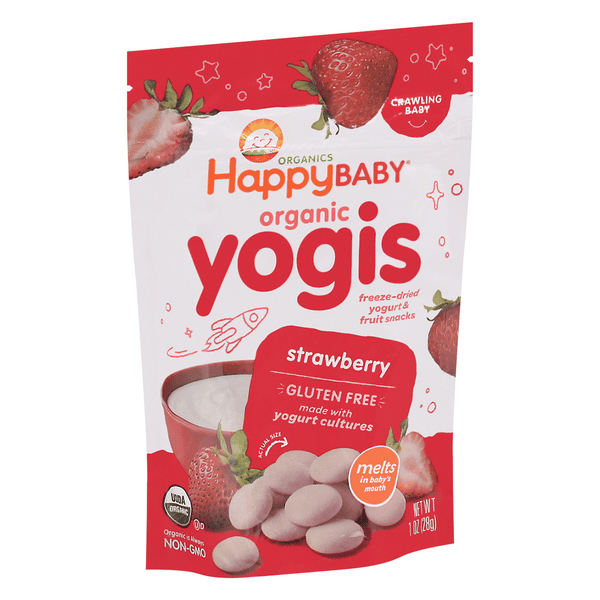 Happy Baby Strawberry Organic Yogis Freeze-Dried Yogurt & Fruit