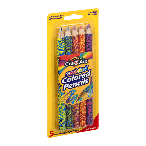 Cra-Z-Art Swirled Colored Pencils Jumbo Rainbow Swirl | Hy-Vee