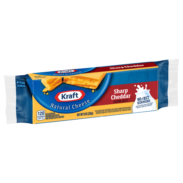 Kraft Sharp Cheddar Cheese, 8 oz Block | Hy-Vee Aisles