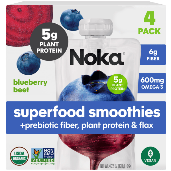 Noka Superfood Smoothies, Blueberry Beet, 4ct-4.22 oz | Hy-Vee