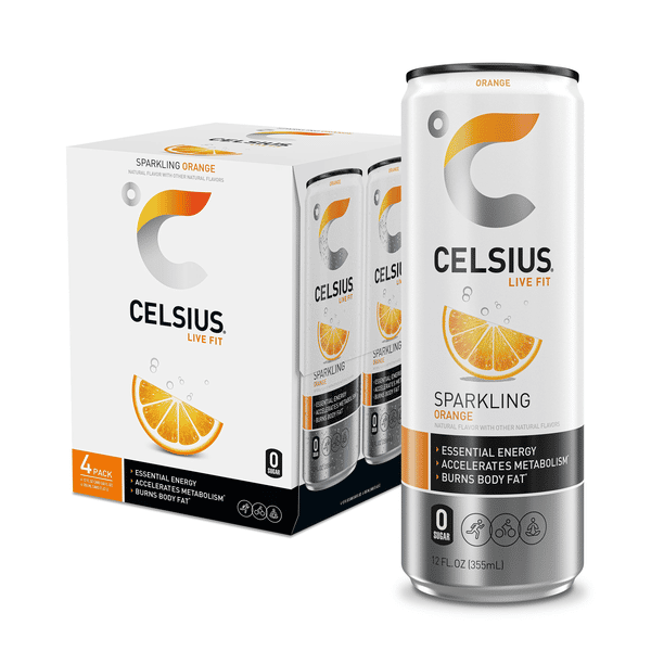 Celsius Sparkling Orange 4Pk | Hy-Vee Aisles Online Grocery Shopping