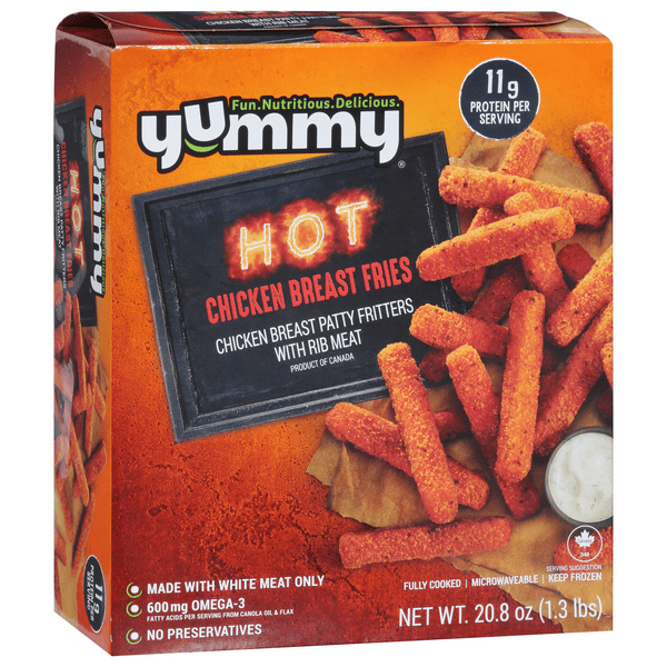 Yummy Hot Hot Chicken Breast Fries 20.8 oz | Hy-Vee Aisles Online