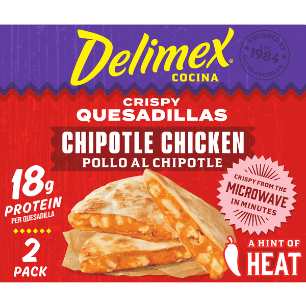 Delimex Chipotle Chicken Crispy Quesadillas | Hy-Vee Aisles Online