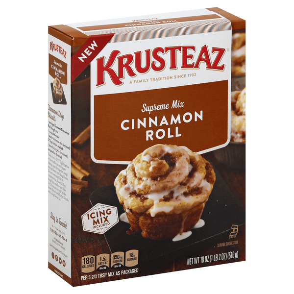 Krusteaz Cinnamon Roll Supreme Mix | Hy-Vee Aisles Online Grocery