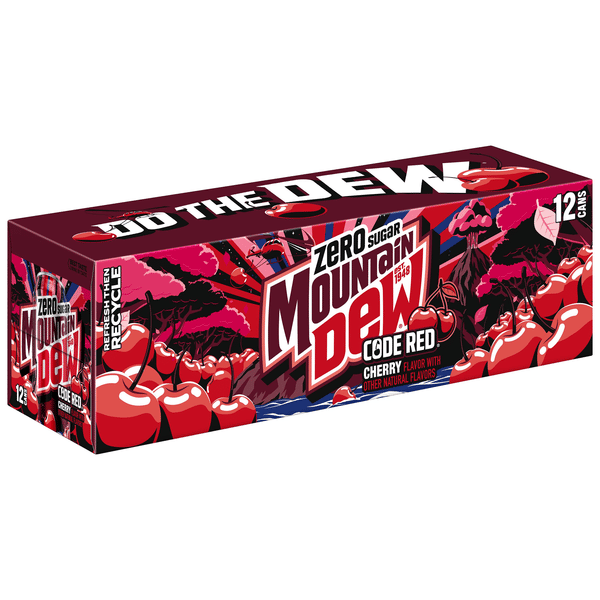 Mountain Dew Code Red Zero Sugar 12 Pack | Hy-Vee Aisles Online