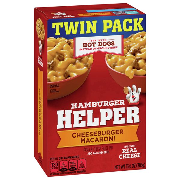 Betty Crocker Hamburger Helper Cheeseburger Macaroni Twin Pack
