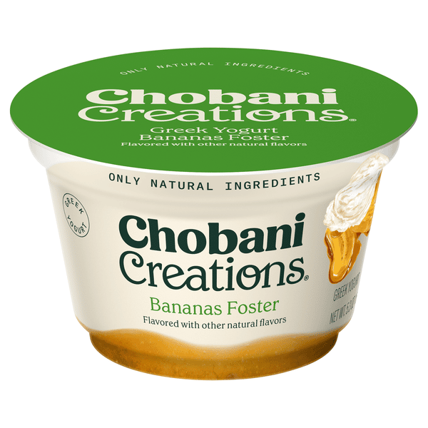 Chobani Creations Greek Yogurt, Bananas Foster | Hy-Vee Aisles
