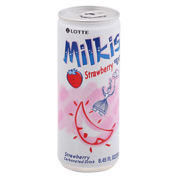 Lotte Milkis Strawberry Carbonated Drink 8.45 fl oz | Hy-Vee