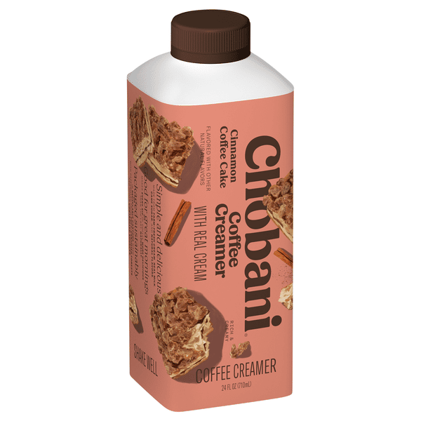 Chobani Coffee Creamer, With Real Cream, Cinnamon Coffee Cake | Hy