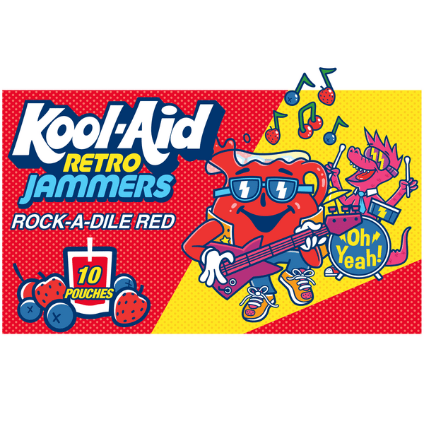 Kool-Aid Retro Jammers Rock-A-Dile Red Flavored Drink 10PK | Hy