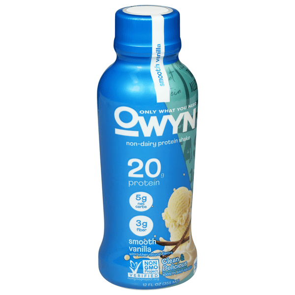 ホーリーピオーニ　250ml Owyn Protein Drink Plant-Based Smooth Vanilla | Hy-Vee Aisles
