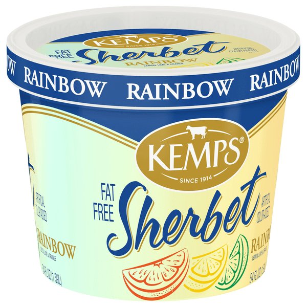 Kemps Fat Free Rainbow Sherbet | Hy-Vee Aisles Online Grocery Shopping