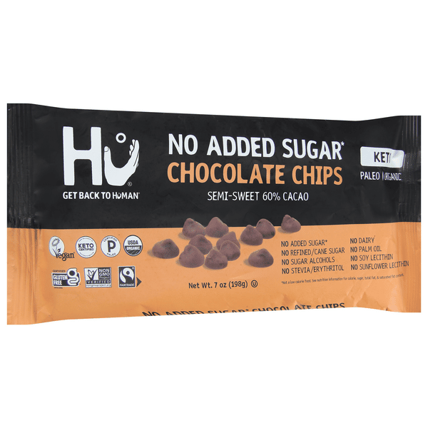 COCOAページ Hu No Added Sugar Organic 60% Cacao Semi-Sweet Chocolate Chips 7