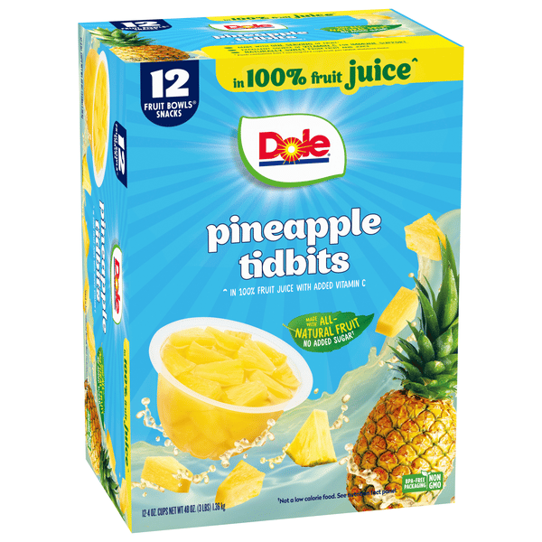 Dole Pineapple Paradise Tidbits 12-4 oz | Hy-Vee Aisles Online