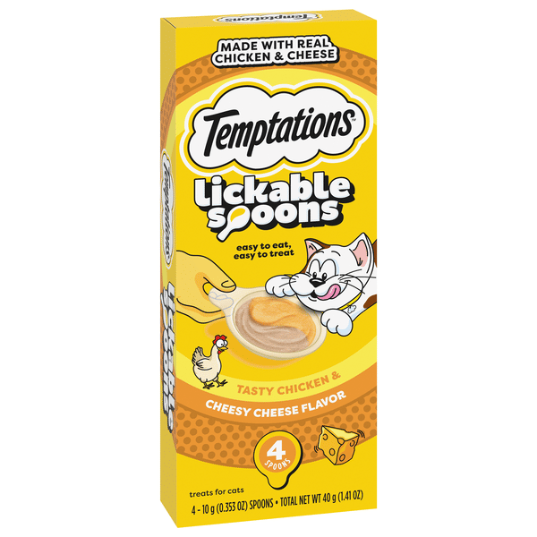 Temptations Lickable Spoons Treats For Cats, Tasty Chicken