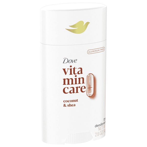Dove Vitamin Care+ Deodorant, Aluminum Free, Coconut & Shea | Hy
