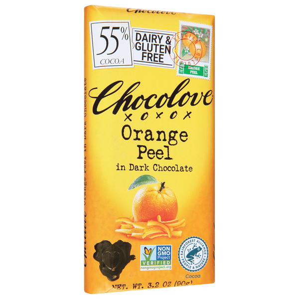 Chocolove 55% Cocoa in Dark Chocolate Orange Peel 3.2 oz | Hy-Vee