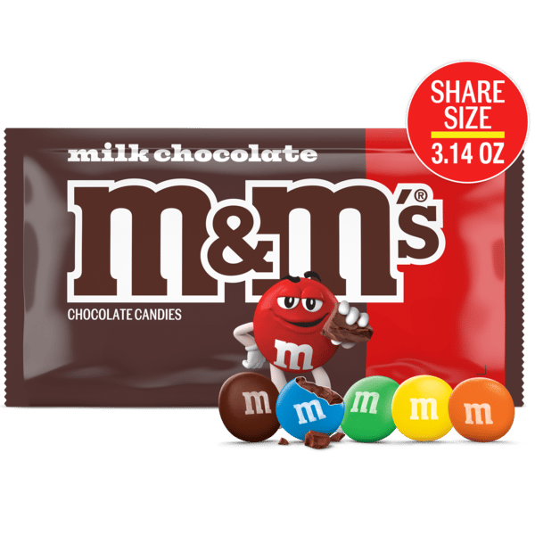 M&M'S Milk Chocolate Candy, Share Size, 3.14 oz Bag | Hy-Vee