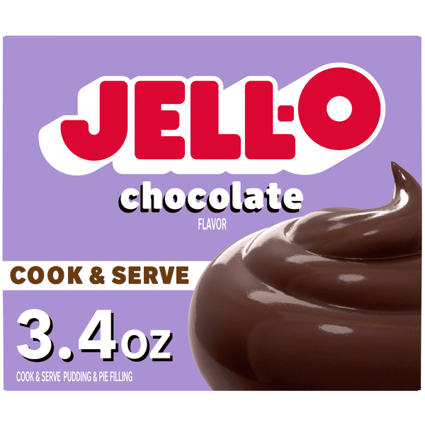 ジェル2＆クリーム4 Jell-O Chocolate Cook & Serve Pudding & Pie Filling | Hy-Vee