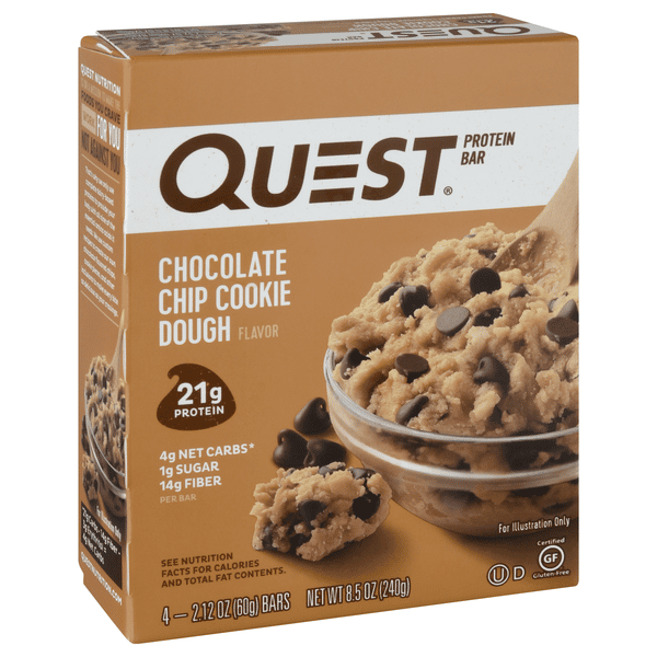 その他  quest Quest Protein Bars, Chocolate Chip Cookie Dough Flavor 4 Count