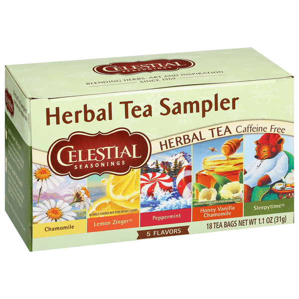 Celestial Seasonings Caffeine Free Herbal Tea Sampler Tea Bags
