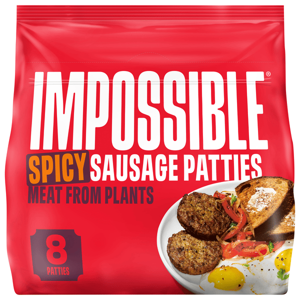 Impossible Sausage Patties, Spicy 8t | Hy-Vee Aisles Online