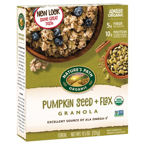 No.218d♡野ばらの実♡フレッシュ♡オーダーページ Nature's Path Organic Pumpkin Seed Plus Flax Granola 11oz Box | Hy