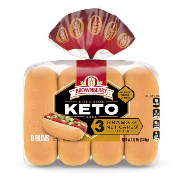 Brownberry Keto Buns, 8 count | Hy-Vee Aisles Online Grocery Shopping