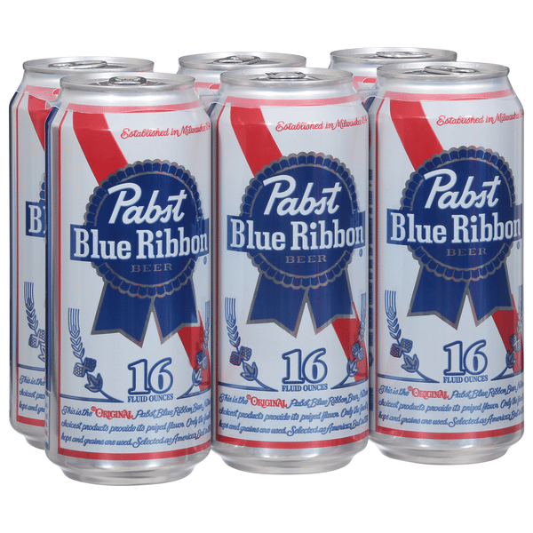 希少　Pabst Blue Ribbon Pabst Blue Ribbon Beer 6 Pack | Hy-Vee Aisles Online Grocery Shopping