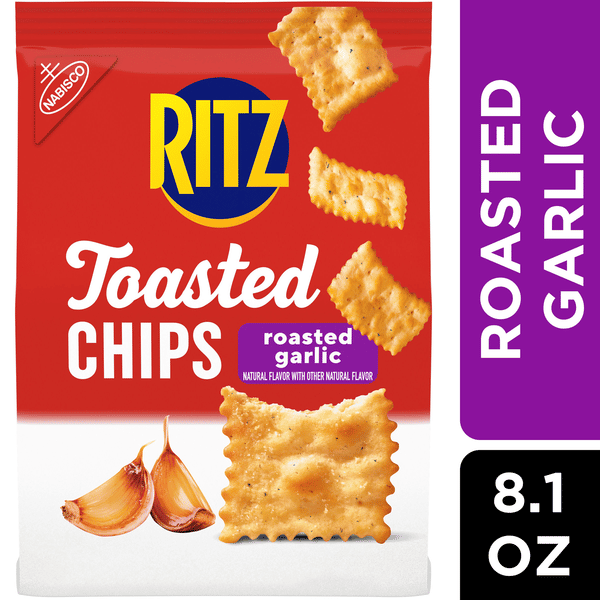 Ritz Toasted Chips Roasted Garlic Crackers, Party Snacks | Hy-Vee