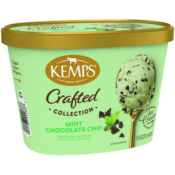 Kemps Simply Crafted Mint Chocolate Chip Premium Ice Cream | Hy