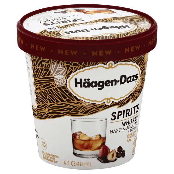 Haagen-Dazs Spirits Whiskey Hazelnut Latte Ice Cream | Hy-Vee