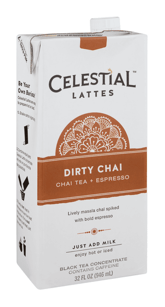 ★ chai⭐︎　★ Celestial Lattes Chai Tea + Espresso Dirty Chai | Hy-Vee Aisles