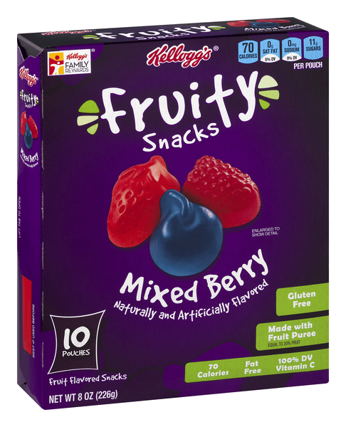 Kellogg's Fruit Snacks Mixed Berry 10-0.8 oz Pouches | Hy-Vee