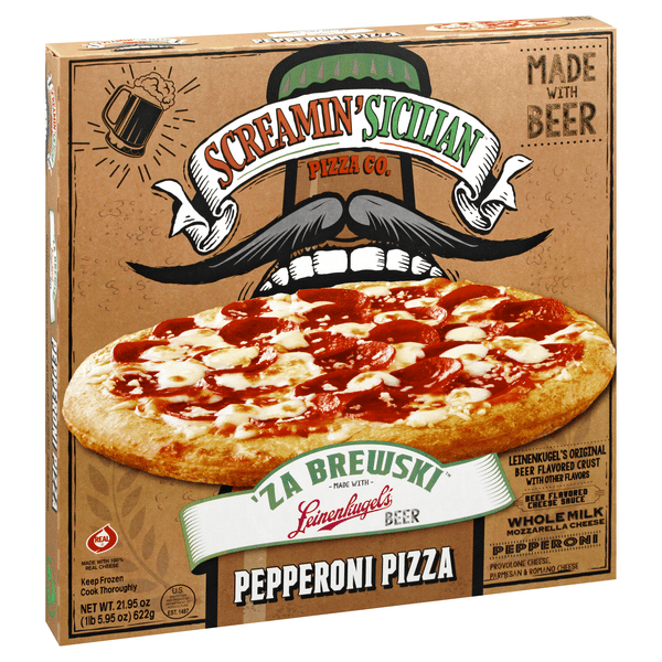 Screamin Sicilian Pizza, Za Brewski Pepperoni | Hy-Vee Aisles