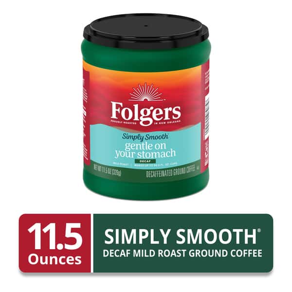 Folgers Decaf Simply Smooth Ground Coffee | Hy-Vee Aisles Online