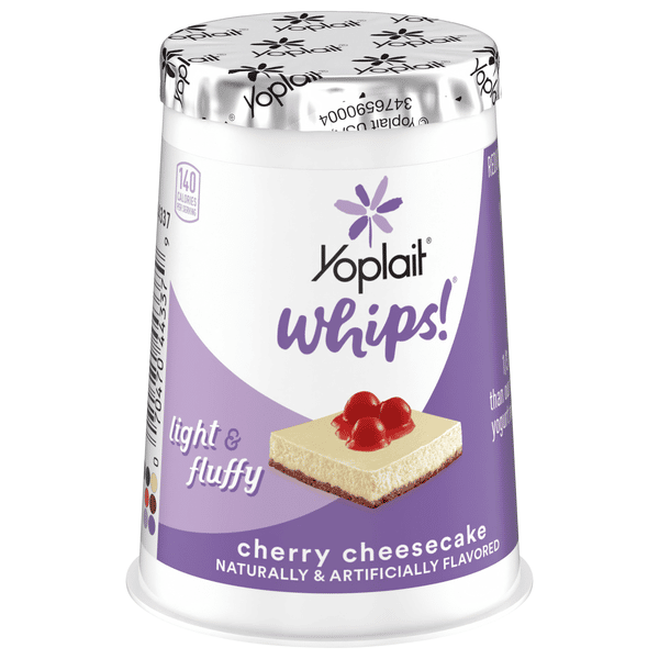 Yoplait Whips! Cherry Cheesecake Flavored Lowfat Yogurt Mousse