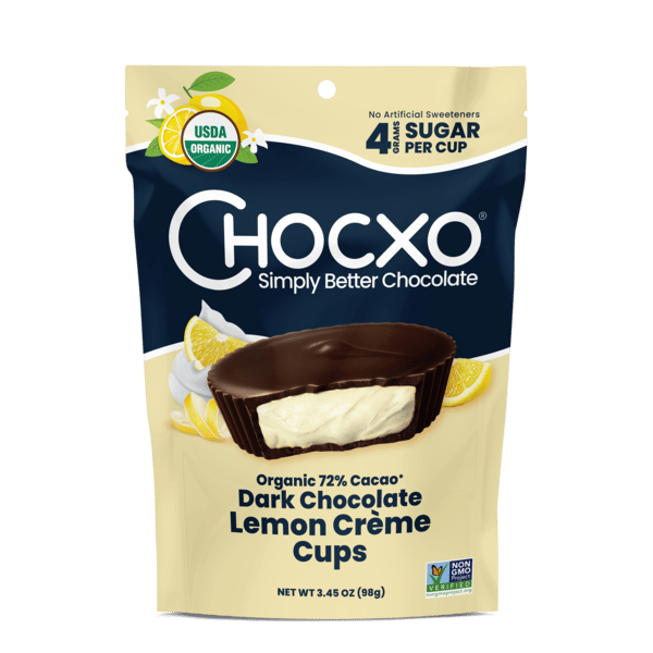 ChocXO 72% Dark Chocolate Lemon Creme Cups | Hy-Vee Aisles Online